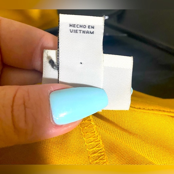 💰2/$10 Used Ava& Viv womens mineral yellow top size 1x - Picture 5 of 6